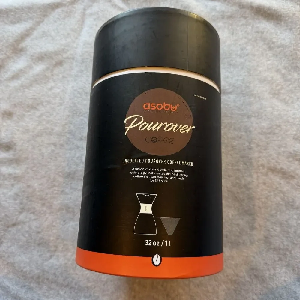 NEW Asobu Insulated Pour Over Coffee Maker Copper 32 oz Double-Wall Vacuum